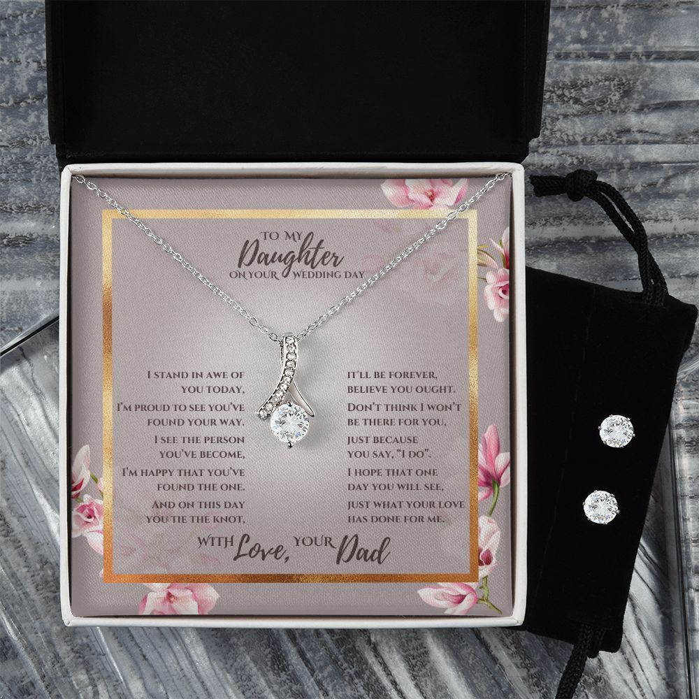 Daughter - What your love has done for me - Necklace & Earring Set